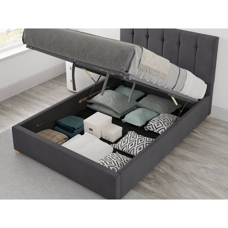 Samaira upholstered on sale ottoman bed